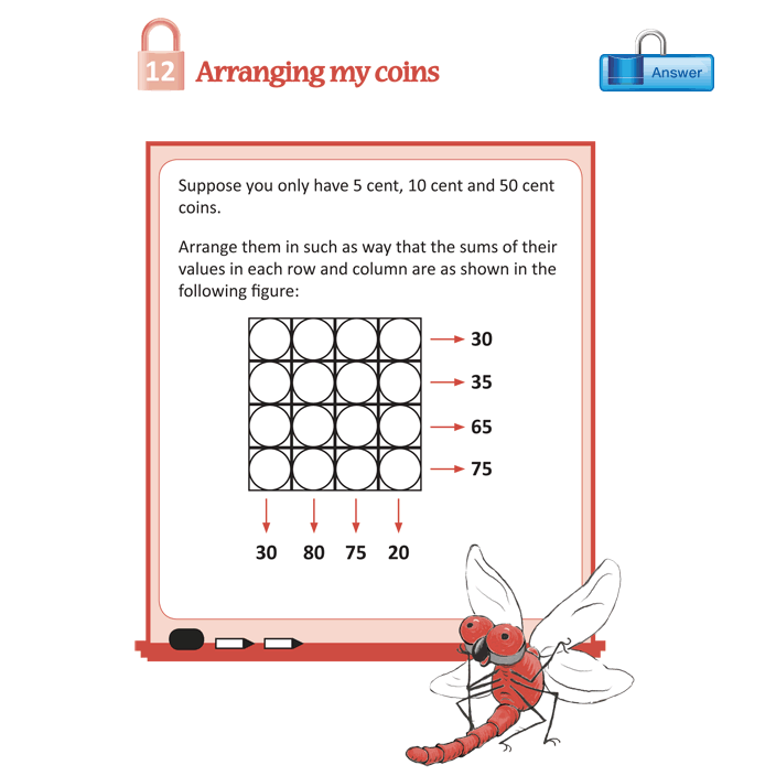Arranging my coins