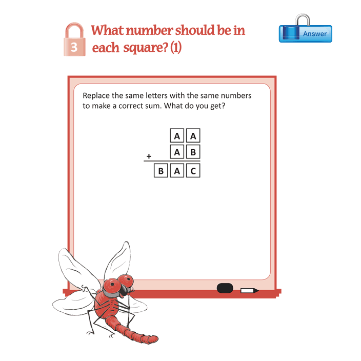 What number should be in each square? (1)