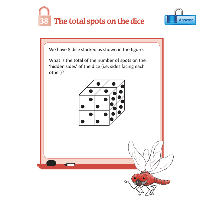 The total spots on the dice